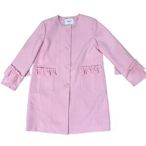 Blumarine Blugirl Jacket Pink Stretch Crepe Button Front
